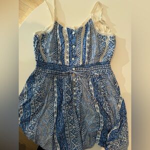 Jaase Blue and White Dress